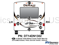 Denali - 2014 Denali Trail Edition TT-Travel Trailer - 8 Piece 2014 Denali Travel Trailer Trail Edition Rear Graphics Kit
