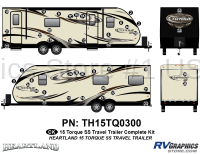 Torque - 2015 Torque TT-Travel Trailer SS - 44 Piece 2015 Torque SS FW Complete Graphics Kit