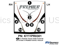 8 Piece 2011 Premier UltraLite TT Front Graphics Kit - Image 2