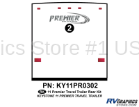 1 Piece 2011 Premier UltraLite TT Rear Graphics Kit