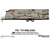 Mallard - 2014 Mallard TT-Travel Trailer - 16 Piece 2014 Mallard TT Roadside Graphics Kit