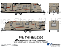 Mallard - 2014 Mallard TT-Travel Trailer - 38 Piece 2014 Mallard TT Complete Graphics Kit