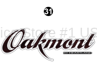 Oakmont - 2015 Oakmont FW-Fifth Wheel - Front Cap Oakmont Logo