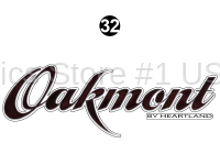 Oakmont - 2015 Oakmont FW-Fifth Wheel - Rear / LH Side Oakmont Logo