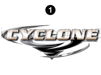 Front/Rear Cyclone Badge