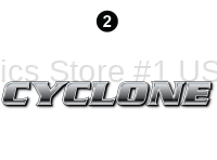 Cyclone - 2011 Cyclone FW-Fifth Wheel-Red - Side Cyclone Legend