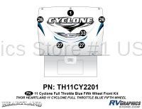 2011 Cyclone FW Blue Front Kit
