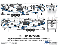 Cyclone - 2011 Cyclone FW-Fifth Wheel-Blue - 2011 Cyclone FW Blue Complete Kit