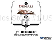 Denali - 2006-2007 Denali TT-Travel Trailer - 2 Piece 2006 Denali TT Front Graphics Kit