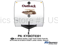 Outback - 2008 Outback Lg TT-Large Travel Trailer Sydney Edition - 2 Piece 2008 Outback Sydney Lg TT Front Graphics Kit