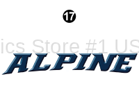 Alpine - 2010-2011 Alpine FW-Fifth Wheel - Front Cap Alpine Logo