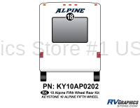 Alpine - 2010-2011 Alpine FW-Fifth Wheel - 1 Piece 2010 Alpine FW Rear Graphics Kit