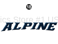 Alpine - 2010-2011 Alpine FW-Fifth Wheel - Side / Rear Alpine Logo