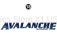 Avalanche - 2010 Avalanche FW-Fifth Wheel - Front Cap Avalanche Logo