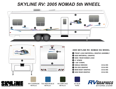 Skyline RV Nomad Decals and Replacement Graphics - RV Graphics Store