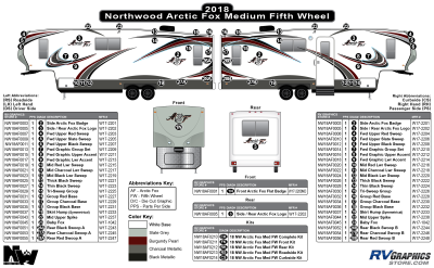 Northwood - Arctic Fox - 2018-2019 Arctic Fox Medium Fifth Wheel