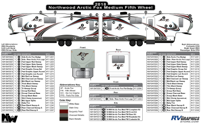 Northwood - Arctic Fox - 2018 Arctic Fox Medium Fifth Wheel