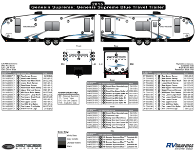 Genesis Supreme - Genesis - 2015-2018 Genesis Blue TT-Travel Trailer