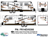 EVO - 2014 EVO Lg TT-Travel Trailer - 47 Piece 2014 EVO Lg Travel Trailer Complete Graphics Kit