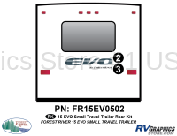 EVO - 2015 EVO Sm TT-Travel Trailer - 2 Piece 2015 EVO Sm Travel Trailer Rear Graphics Kit