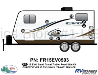 10 Piece 2015 EVO Sm Travel Trailer Roadside Graphics Kit