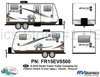 24 Piece 2015 EVO Sm Travel Trailer Complete Graphics Kit