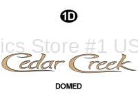 Cedar Creek - 2013-2015 Cedar Creek FW-Fifth Wheel Premium Dome Version - Cedar Creek Dome Logo