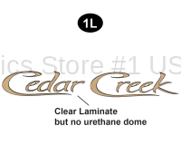 Cedar Creek - 2013-2015 Cedar Creek FW-Fifth Wheel Economy No Dome Version - Cedar Creek Logo (No Dome)