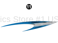 Genesis - 2015-2018 Genesis Blue Lg FW-Fifth Wheel - Lower Side Rear Wave Hook