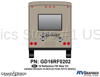 Reflection - 2016-2018 Reflection FW-Fifth Wheel - 2 Piece 2016 Reflection FW Rear Graphics Kit
