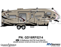 Reflection - 2016-2018 Reflection SLE FW Fifth Wheel - 27 Piece 2016 Reflection SLE FW Curbside Graphics Kit