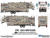 Reflection - 2014-2015 Reflection FW-Fifth Wheel - 92 Piece 2014 Reflection FW Complete Graphics Kit