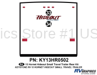 Hideout - 2013 Hideout Hornet Sm TT-Travel Trailer - 2 Piece 2013 Hideout Hornet Sm TT Complete Graphics Kit