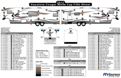 Keystone RV - Cougar - 2012 Cougar FW-Fifth Wheel White Cap