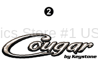 Cougar - 2012 Cougar TT-Travel Trailer Flat Cap - Side / Rear Cougar Logo