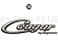 Cougar - 2012 Cougar TT-Travel Trailer V-Neck - TT V-Neck Cougar Logo