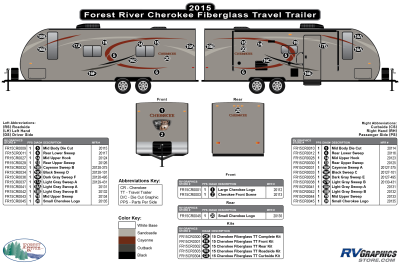 Forest River - Cherokee - 2015 Cherokee TT-Travel Trailer Fiberglass Wall