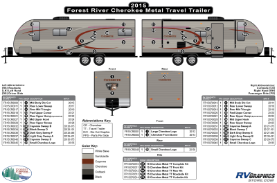 Forest River - Cherokee - 2015 Cherokee TT-Travel Trailer Metal Side Wall