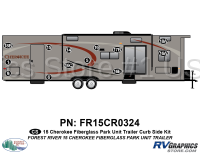 12 Piece 2015 Cherokee Park Model Fiberglass Curbside Graphics Kit