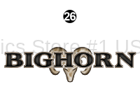 Bighorn - 2016 Bighorn FW-Fifth Wheel - Rear Bighorn Logo