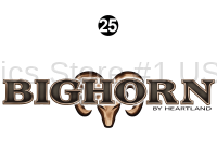 Bighorn - 2014-2015 Bighorn FW-Fifth Wheel Brown Version - Side Bighorn Logo