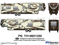 53 Piece 2014 Bighorn FW Brown Version Complete Graphics Kit
