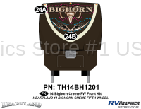 Bighorn - 2014-2015 Bighorn FW-Fifth Wheel Brown Version - 2 Piece 2014 Bighorn FW Brown Version Front Graphics Kit