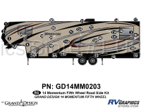 33 Piece 2014 Grand Design Momentum FW Roadside Graphics Kit