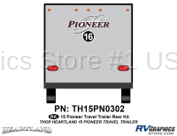 1 Piece 2015 Heartland Pioneer TT Rear Graphics Kit
