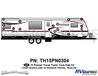 16 Piece 2015 Heartland Pioneer TT Curbside Graphics Kit