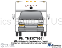 1 Piece 2013 Citation Class C Front Graphics Kit