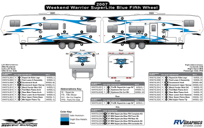 Weekend Warrior - SuperLite - 2007 SuperLite FW-Fifth Wheel Blue Version OEM