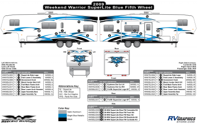 Weekend Warrior - SuperLite - 2009 SuperLite FW-Fifth Wheel Blue Version OEM