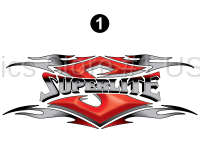 SuperLite - 2007 SuperLite TT-Medium 21'-25'  Billet Red Version OEM - Front/Rear SuperLite logo